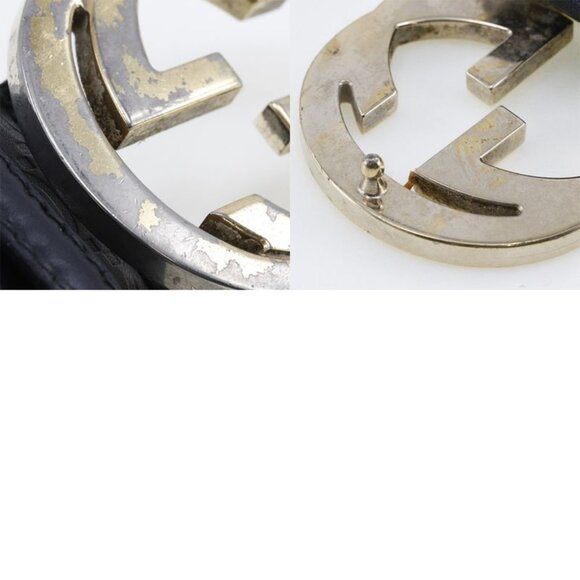 Gucci Interlocking GG Cima Leather Black Belt main image 4